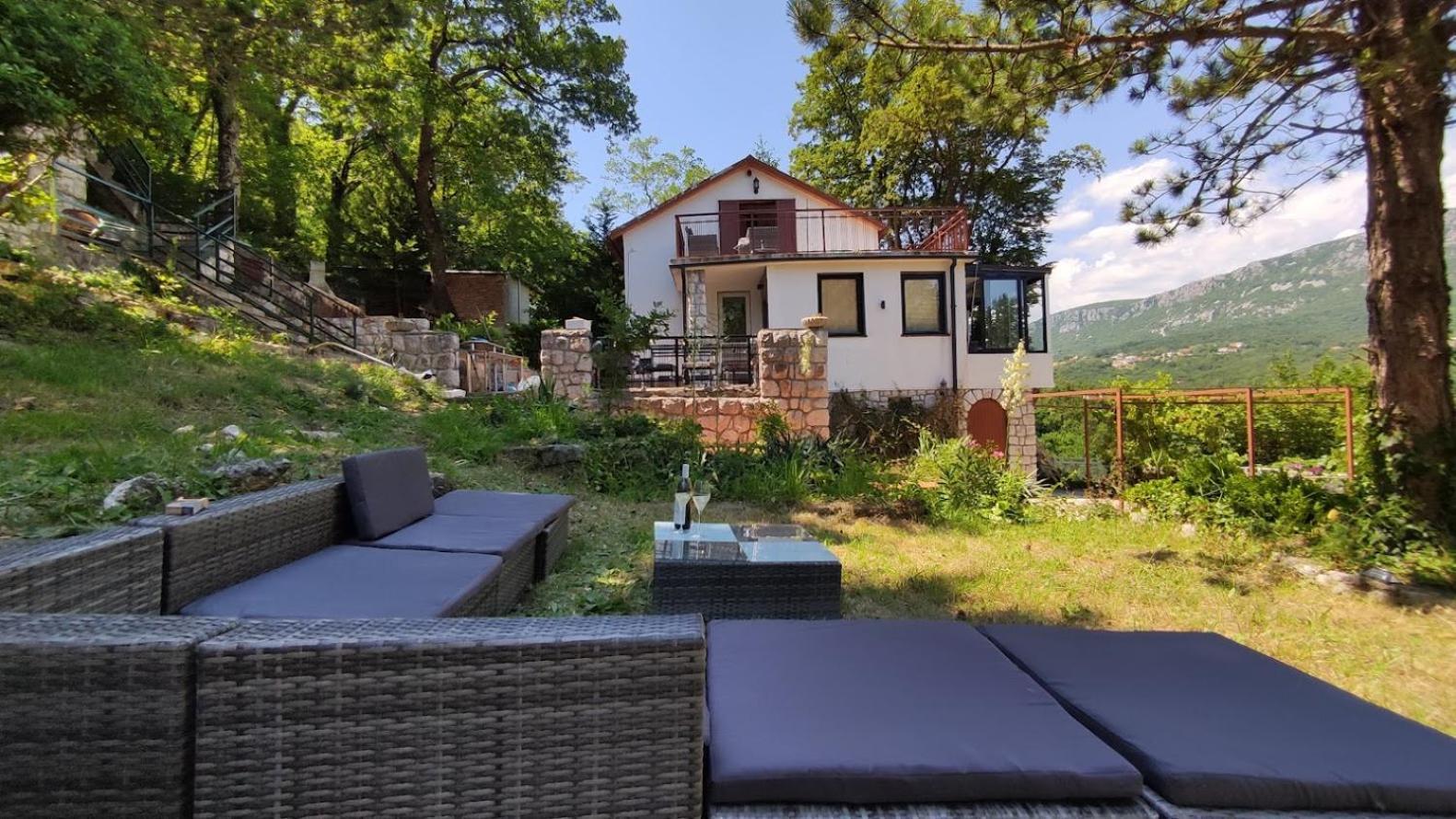 Amazing Sea-Mountain Valley View House With 3 Terraces And Huge Chill Gardens, 5Min From The Sea! Bribir  Exterior photo