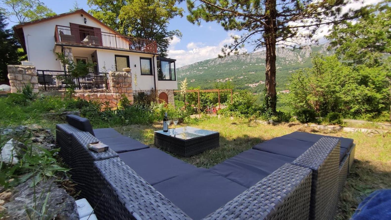 Amazing Sea-Mountain Valley View House With 3 Terraces And Huge Chill Gardens, 5Min From The Sea! Bribir  Exterior photo
